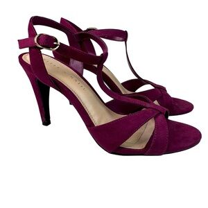 Kelly & Katie Talissa Burgundy Heel Sandal Strappy